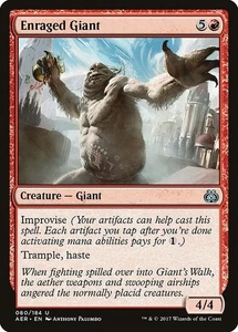 Enraged Giant 4x FOIL AER MTG Aether Revolt Uncommon MINT red - Picture 1 of 1