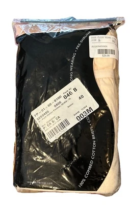 Nuevo de Lote Antiguo Paquete de 3 Calzoncillos de Algodón Bragas BEIGE Talla Grande 16 Foto 1 de 4