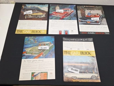 5 Vintage 1959 BUICK ADS Original Print Ad Literature - Image 1 of 4