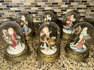 The Franklin Mint LE Father Christmas by Francis Klein Sculpture - Set Of 6 - Picture 1 of 21