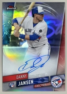 2019 Topps Finest Autographs Danny Jansen Rookie Auto Toronto Blue Jays #FA-DJA - Picture 1 of 2
