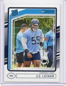 2024 Panini Donruss - Rated Rookie J.C. Latham #340 (RC) Titans - Picture 1 of 2