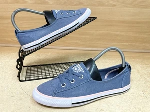 Converse Women’s Shoes All Star Ballet Lace Blue & Pink Size Uk 5 Flats - Picture 1 of 19