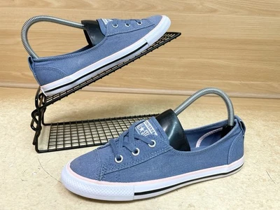 Converse Damenschuhe All Star Ballerinas Spitze blau & pink Größe UK 5 flache Schuhe - Bild 1 von 4