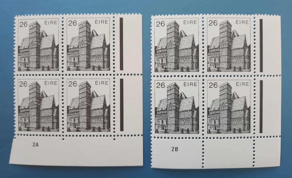 IRELAND MNH ARCHITECTURE BLOCKS, 26P,   2A AND 2B - Image 1 of 1