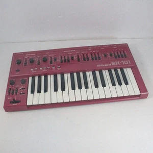 Roland SH‑101 Red w/Manual Tested Working Monophonic Analog Keyboard Synthesizer - Picture 1 of 8