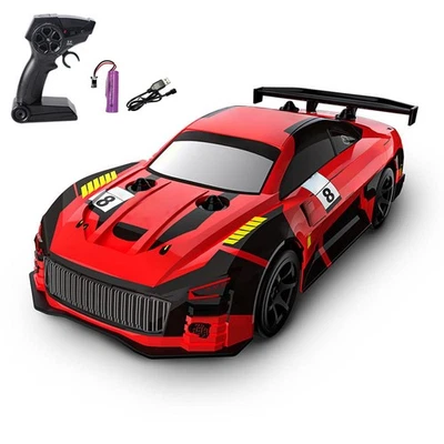 Plastic 1/18 RC Drift Car Q165 Drifting Racing Vehicle Light Transmitter Battery - Image 1 of 4