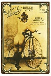 Vintage Waverly Fahrrad Blechschild - Bild 1 von 1