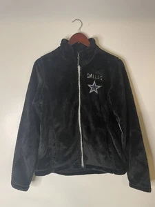 NFL Dallas Cowboys Women’s Faux Fur Full Zip Jacket Size Medium - Picture 1 of 14