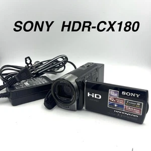 Sony Handycam HDR-CX180 Digital HD Video Camera Recorder 32GB Black Tested - Picture 1 of 12