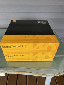 2 Vintage Kodak Carousel Transvue 140 Slide Tray For Slide Projector - Picture 1 of 14