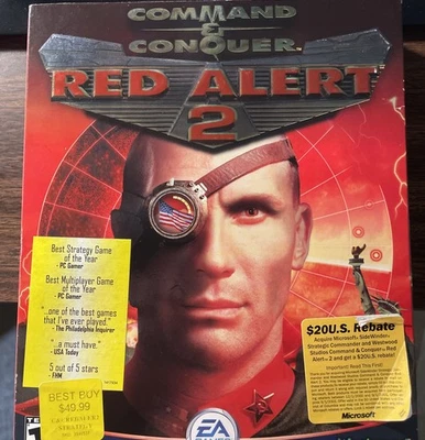 Command & Conquer Red Alert 2 Big Box Twin Towers ~ Windows CD-Rom - Image 1 of 4