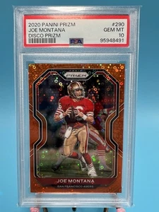 2020 Panini Prizm Joe Montana #290 Disco Prizm PSA 10 - Picture 1 of 2