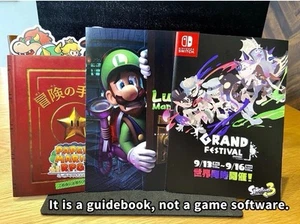 Guide book Nintendo Luigi Mansion2 Splatoon3 GRAND FESTIVAL Paper Mario RPG lot - Picture 1 of 13