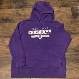 College of the Holy Cross Crusaders NCAA Fanatics Purple Womens Sweatshirt Sz Lg - Picture 1 of 4