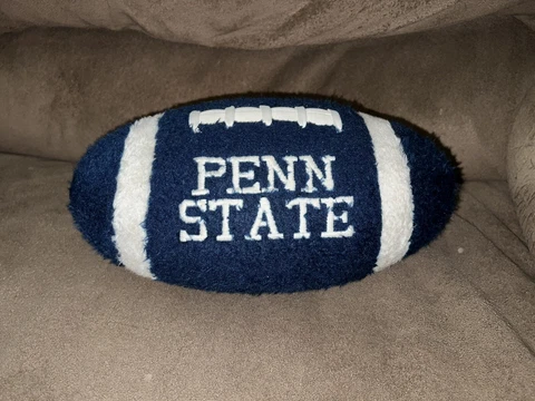 Vintage Penn State Football Stuffed Plush Pillow 13in Blue By Sports Pillows Inc Cover