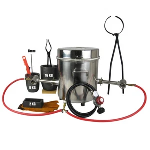 Kit de fundición de metal de gas grande de 16 kg horno de fusión de propano - Imagen 1 de 9