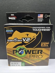 Power Pro Super 8 Slick V2 135m 0,13mm 8 kg HI-VIS AQUA - Imagen 1 de 2