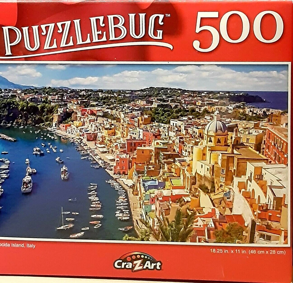 Cra*Z*Art Puzzlebug 500 Piece Puzzle Procida Island, Italy - Image 1 of 2