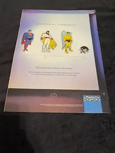 CARTOON NETWORK 2002 ad with Superman, Space Ghost, Birdman, Buttercup - Picture 1 of 1