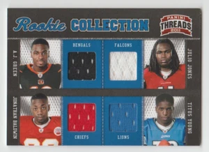 2011 Threads Rookie Collection QUAD JERSEY /299 JULIO JONES A.J. Green Young + - Picture 1 of 2