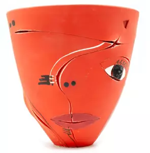 Andile Dyalvane, South Africa, Signed Colorful Modernist Ceramic Vase, H 17 cm - Picture 1 of 6