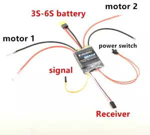 Two way Speed controller for Boats or Tanks with two brushed motors. - Picture 1 of 1