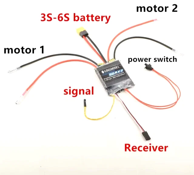 Two way Speed controller for Boats or Tanks with two brushed motors. - Image 1 of 1