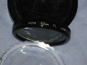 Kamera Objektiv-Filter ~ HOYA 52mm PL ~ polarisierend ~ Kunststoffgehäuse ~ gebraucht ~ Japan - Bild 1 von 4