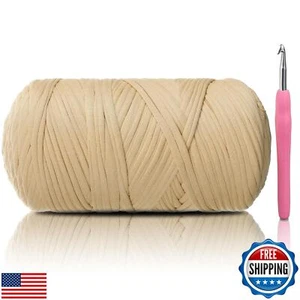 T-Shirt Yarn, 400g/118 Yards Elastic Fabric Crochet Cloth T- Shirt Yarns, Thi - Picture 1 of 5