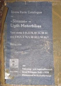 SIMSON SERIES S 51-S70-SR50-SR80-S51/1-S70/1-SR50/1-SR80/1 ERSATZTEILHANDBUCH - Bild 1 von 1