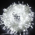 Mains Plug In Fairy String Lights 10-100m Led Christmas Garden Wedding Outdoor