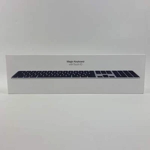 Apple Magic Keyboard with Touch ID and Numeric Keypad Black MXK83LL/A Open Box - Afbeelding 1 van 7