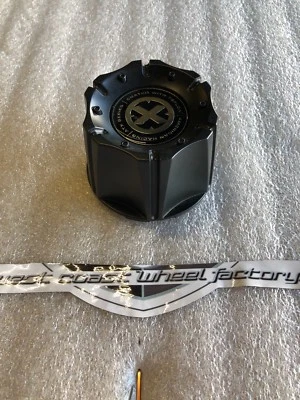 ATX Off Road Matte Black Pop In Wheel RIM Replacement Cover Cap Part# 1342106018 - Image 1 of 2