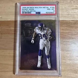 Randy Moss Molten Metal 1999 Skybox PSA 8 Pop 1 - Picture 1 of 2