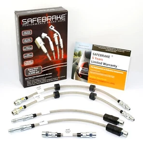 BMW E39 5 series (Sedan) 1995-2003 brake upgrade - SAFEBRAKE Performance Hoses - Picture 1 of 12