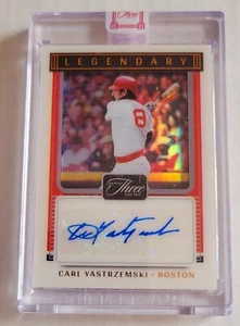 CARL YASTRZEMSKI 2022 PANINI ONE LEGEND AUTO AUTOGRAPH CARD #1/3! - Bild 1 von 2