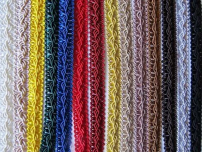 12mm SILKY ORNATE BRAID Blinds Lampshade Costume Upholstery Furnishing Gimp Trim - Image 1 of 2