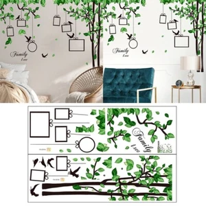Family Tree Wall Decal Sticker with Removable Frame Personalize Your Wall Decor - Picture 1 of 13