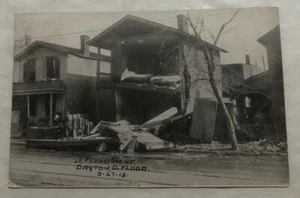 Postcard B&W Flood Scene Dayton Ohio Flood On 3/27/13. Postcard (X2) - Picture 1 of 2
