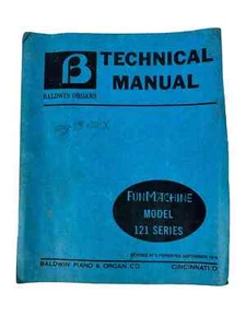 Vintage Baldwin Organs Technical Manual Funmachine Model 121 With 121W B - Picture 1 of 5