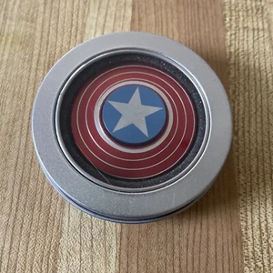 Marvel Captain America The First Avenger Metal Spiral Shield Fidget Spinner Toy - Picture 1 of 7
