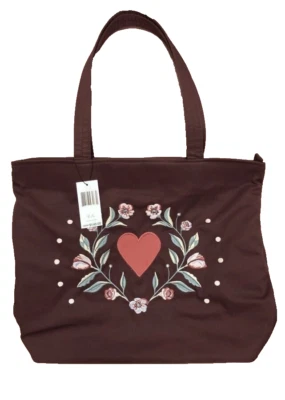 BOLSO DE MANO VERA BRADLEY VERA EN ROJO CORAZONES IMPERIALES NUEVO CON ETIQUETAS 36797-16049 Foto 1 de 4