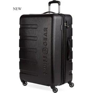 SwissGear 7366 Hardside Expandable Luggage, Black, Checked-Large 27-Inch - Picture 1 of 6