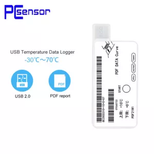 USB Temperature Data Logger Data Logger Internal Sensor Record for Labs Storage - Picture 1 of 6