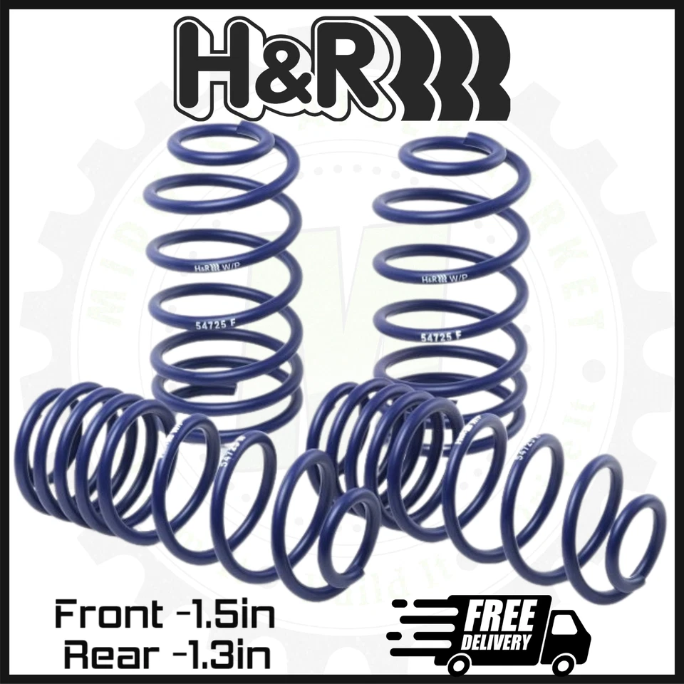 Muelles rebajadores H&R Super Sport delanteros y traseros | Se adapta a Mercedes Benz C250 12-14 Foto 1 de 2
