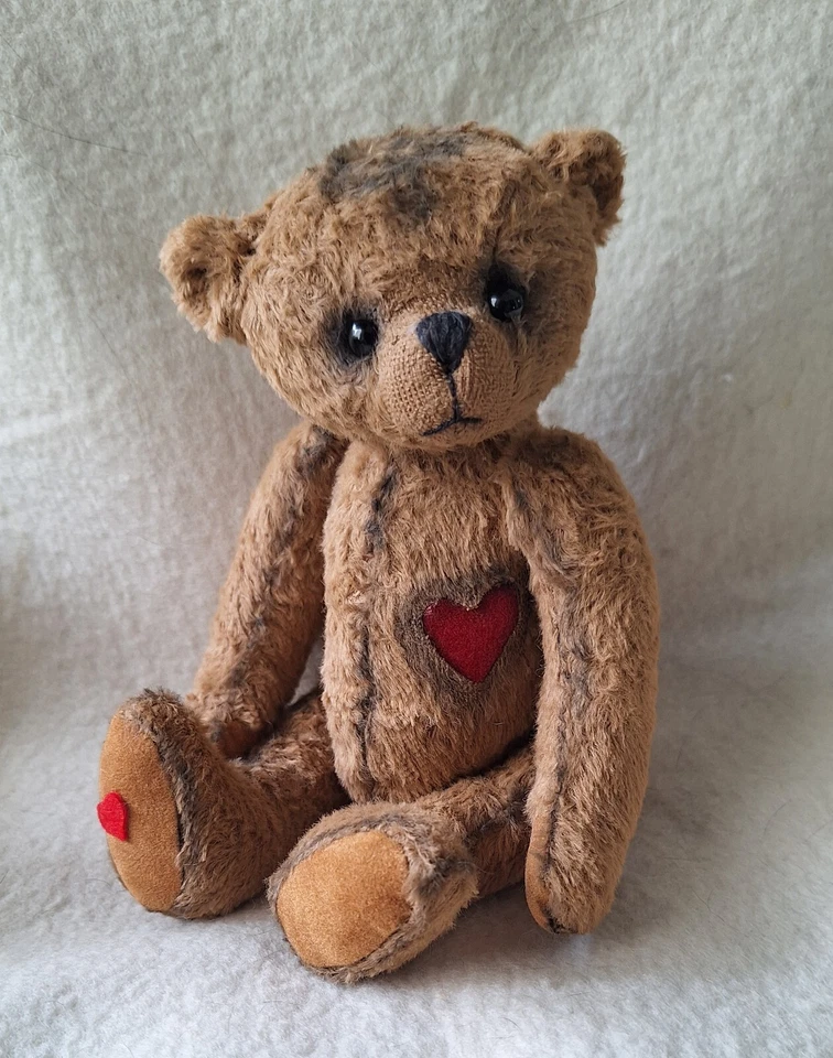 Bastelset, Nähset (kit) *Joschi*,der kleine Herzbär , 22 cm von *gelibären* - Bild 1 von 4