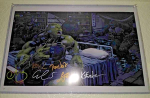 TMNT Art Print 6xSIGNED w/ COA 11x17 Kevin Eastman Escorza Delgado Waltz Bishop - Picture 1 of 7