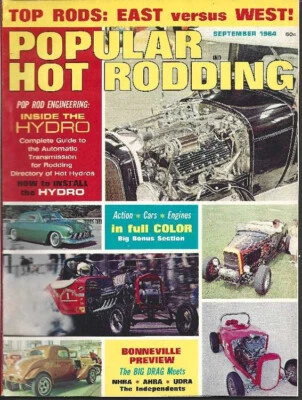 Popular Hot Rodding~9/64~Vol 3 No 9~Arfons~Garlits~Breedlove~Ongais~Landy~Nancy - Image 1 of 4