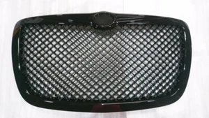 2005-2010 Chrysler 300 300C Front Grill Hood Grille Glossy Black Bentley Style - Bild 1 von 7